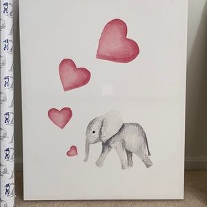 Elephant heart canvas
